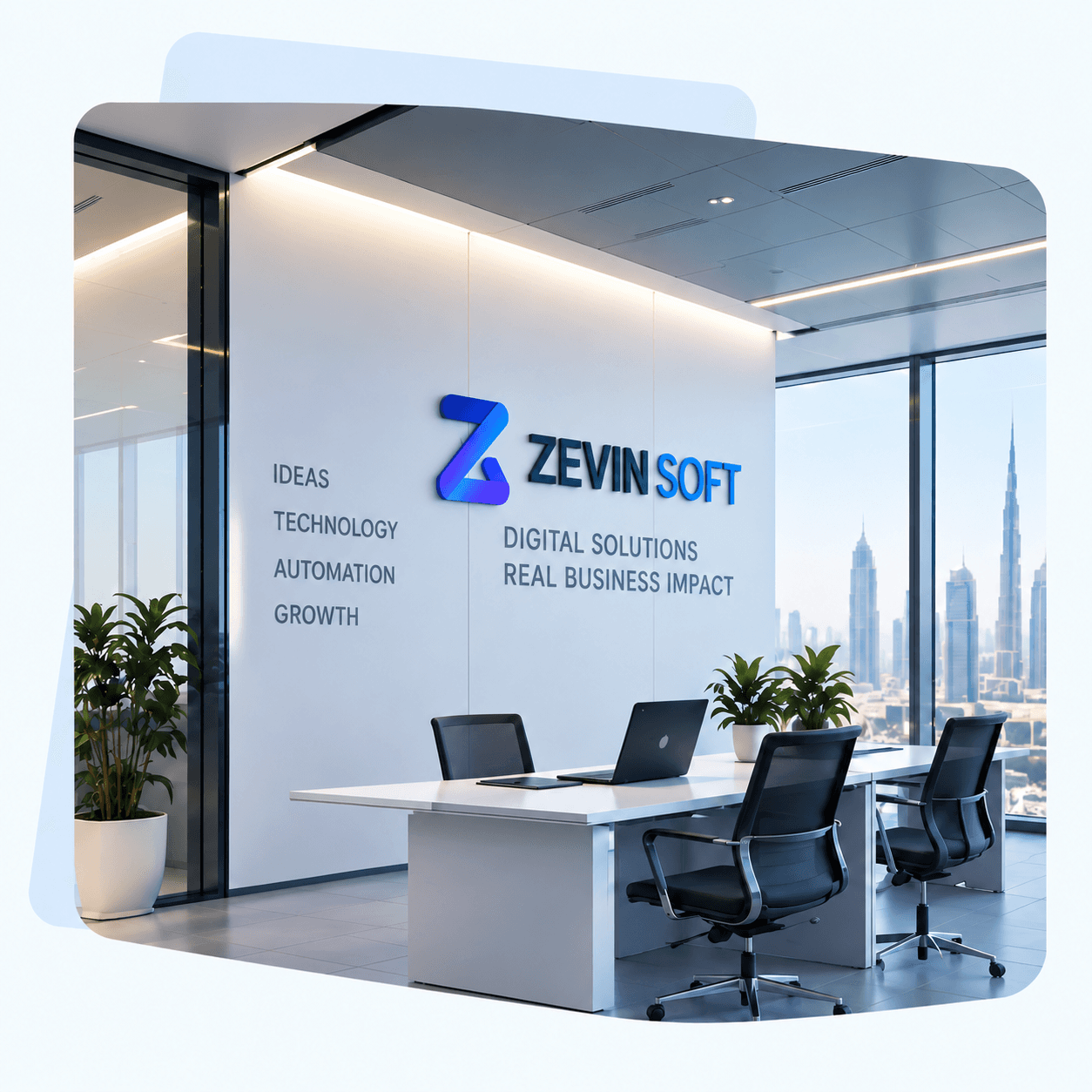 Zevin Soft modern digital business office
